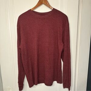 St Johns Bay Mens Waffle Knit Thermal Shirt Size small Sweater Style